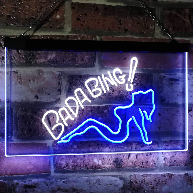 Sexy Girl Bada Bing Man Cave LED Light Sign - LED Gift Works