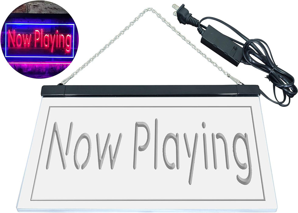Now Playing Movie Night Home Theater LED Light Sign - Way Up Gifts