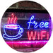 Free Wi-Fi Coffee LED Light Sign - Way Up Gifts