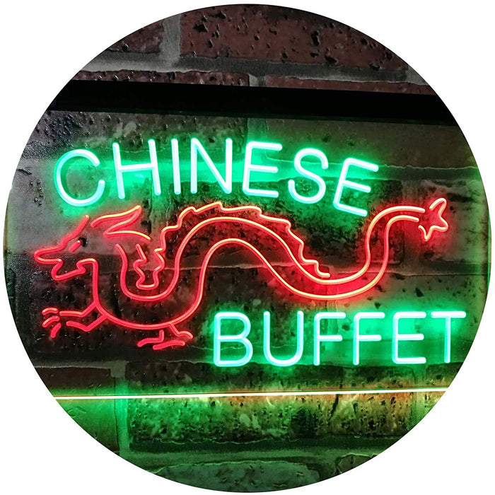 Dragon Chinese Buffet Restaurant LED Light Sign - Way Up Gifts