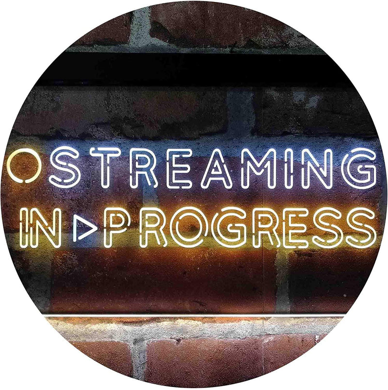 Streaming in Progress Display LED Light Sign - LED Gift Works