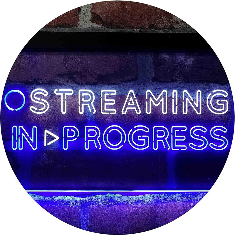 Streaming in Progress Display LED Light Sign - LED Gift Works