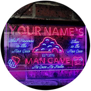 Personalized Man Cave LED Light Sign - LED Gift Works