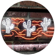 Desert Cactus LED Light Sign - LED Gift Works