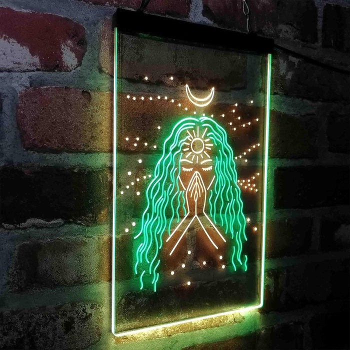 Psychic Girl Moon Star Bedroom Decoration LED Light Sign - Way Up Gifts