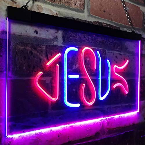 Jesus Fish LED Light Sign - LED Gift Works