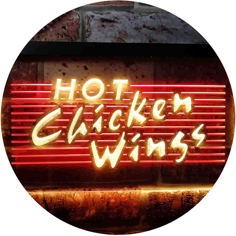 Hot Chicken Wings LED Light Sign - LED Gift Works