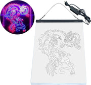 Tiger and Dragon Fight Man Cave Room Garage LED Light Sign - LED Gift Works