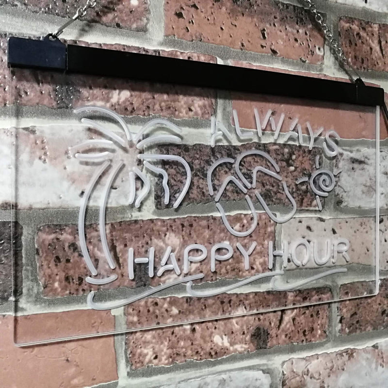 Always Happy Hour LED Light Sign - LED Gift Works