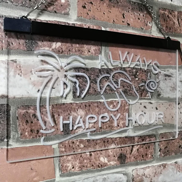 Always Happy Hour LED Light Sign - Way Up Gifts