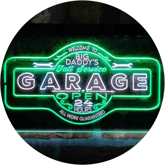 Big Daddy Garage Tools Man Cave LED Light Sign - Way Up Gifts