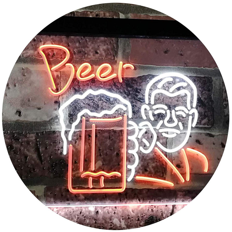 Classic Man Cave Beer LED Light Sign - LED Gift Works