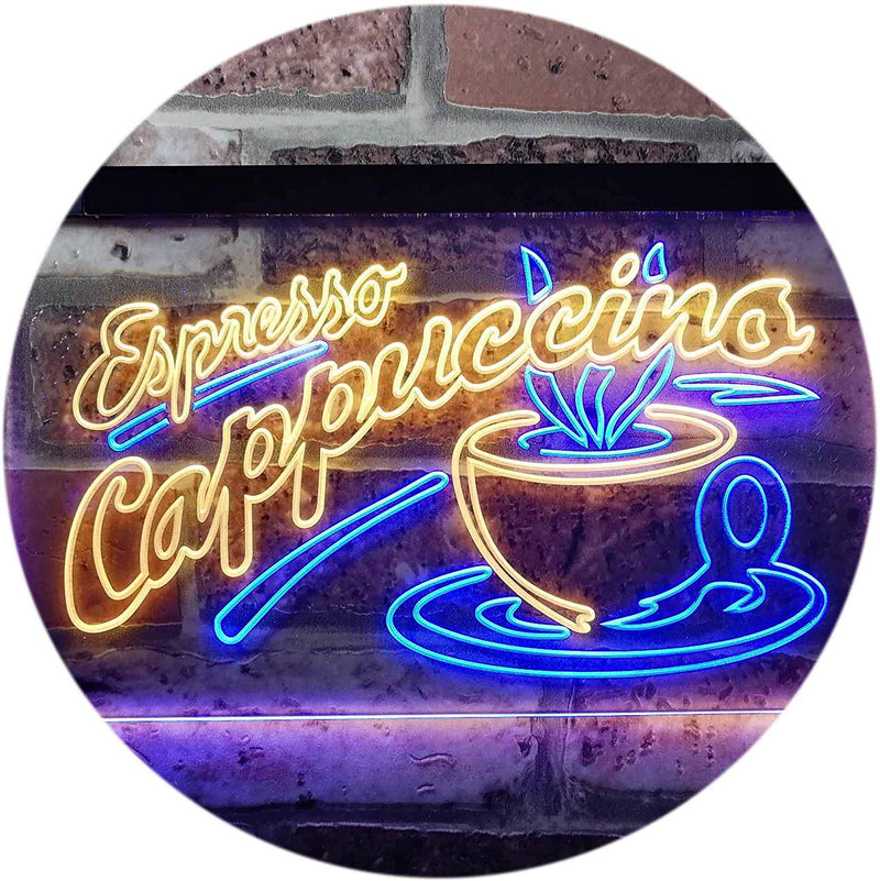 Coffee Shop Espresso Cappuccino LED Light Sign - LED Gift Works