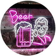 Classic Man Cave Beer LED Light Sign - LED Gift Works