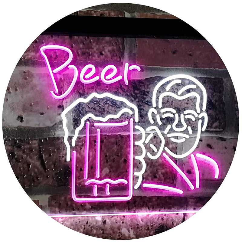 Classic Man Cave Beer LED Light Sign - LED Gift Works