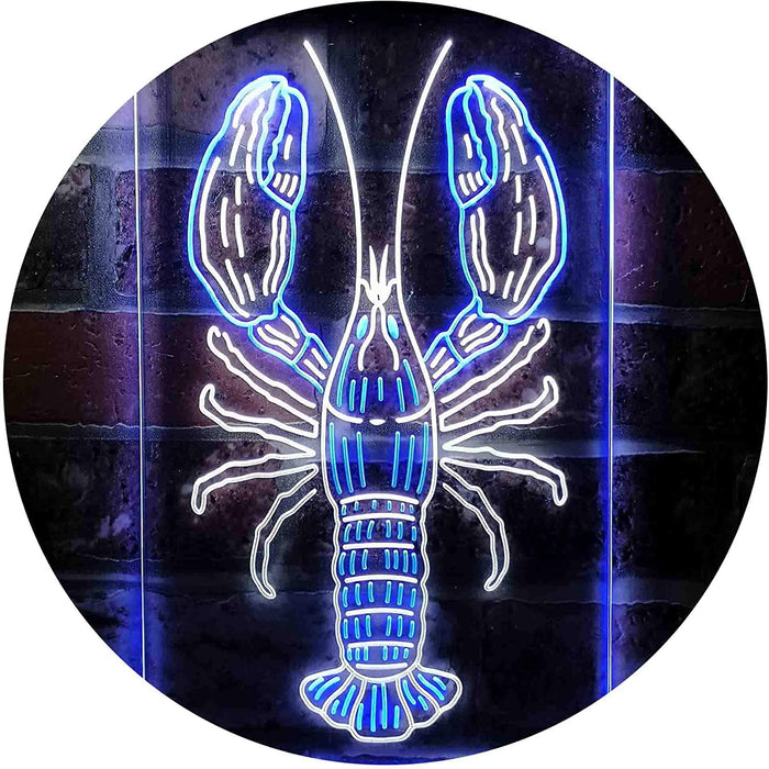 Lobster Seafood Restaurant LED Light Sign - Way Up Gifts