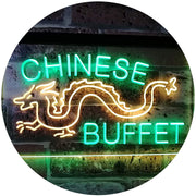 Dragon Chinese Buffet Restaurant LED Light Sign - LED Gift Works