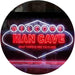 Man Cave Welcome What Happens Here Stays Here LED Light Sign - Way Up Gifts