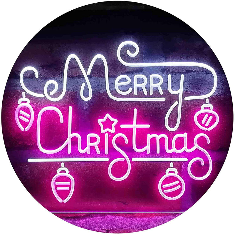 Merry Christmas Bulbs LED Light Sign - LED Gift Works