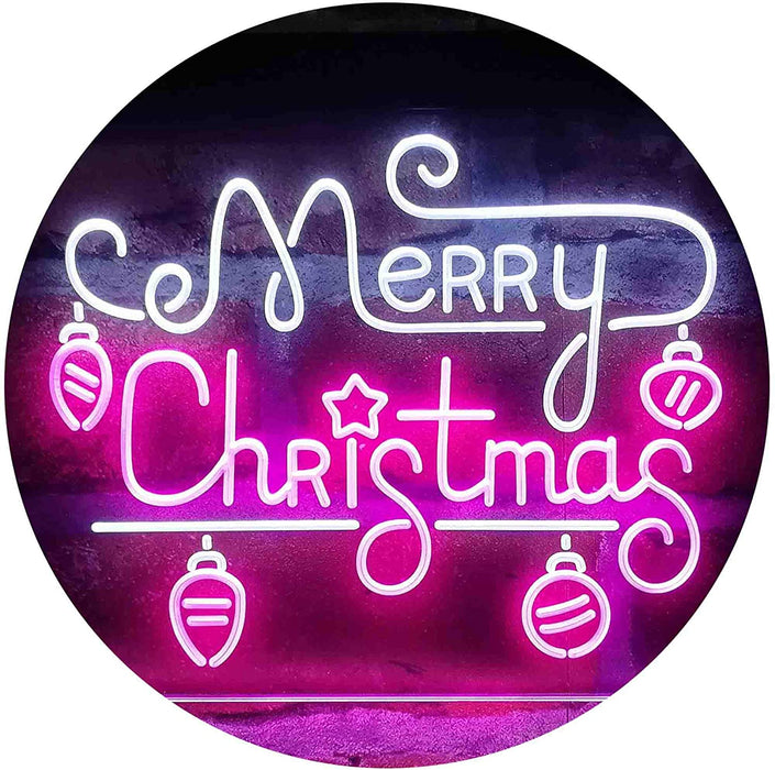 Merry Christmas Bulbs LED Light Sign - Way Up Gifts