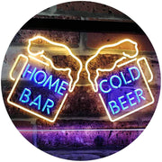 Home Bar Cold Beer Cheers LED Light Sign - LED Gift Works