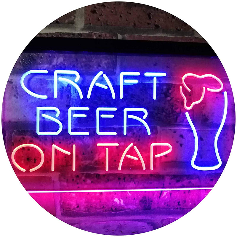 Craft Beer On Tap LED Light Sign - LED Gift Works