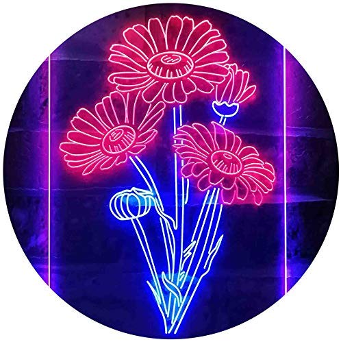 Daisy Flowers LED Light Sign - LED Gift Works