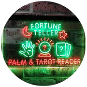 Psychic Fortune Teller Palm Tarot Reader LED Light Sign - LED Gift Works