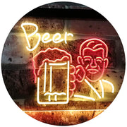 Classic Man Cave Beer LED Light Sign - LED Gift Works