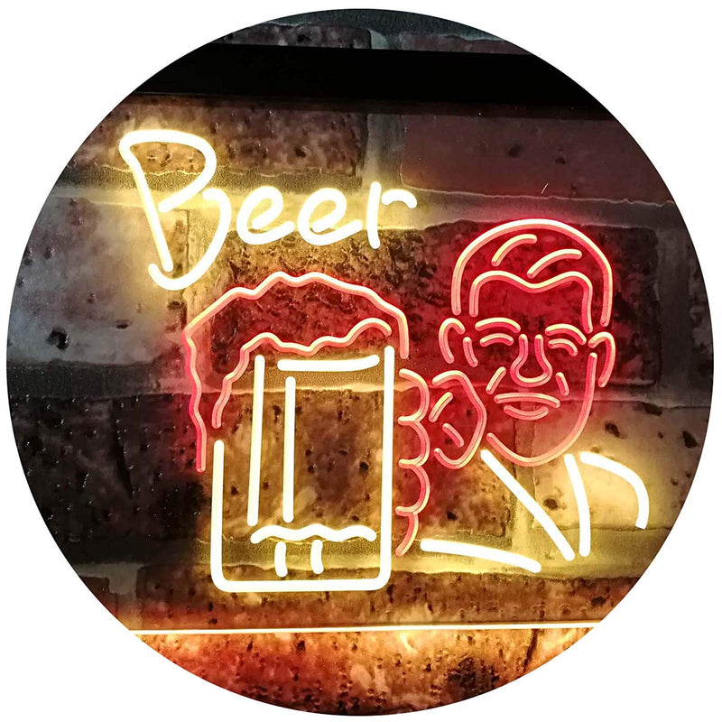 Classic Man Cave Beer LED Light Sign - LED Gift Works