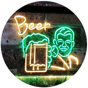 Classic Man Cave Beer LED Light Sign - LED Gift Works
