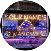 Personalized Man Cave LED Light Sign - LED Gift Works