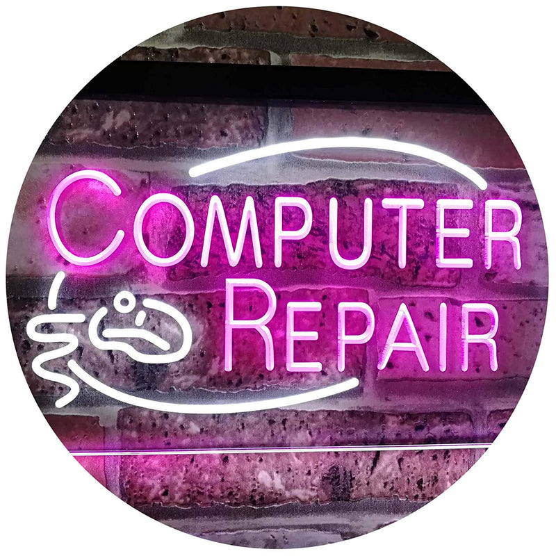 Computer Repair LED Light Sign - LED Gift Works