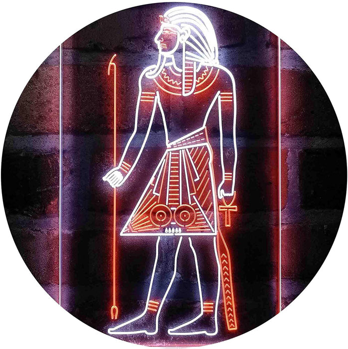 Egyptian Pyramids Ancient Egypt Menes Pharaoh LED Light Sign - Way Up Gifts