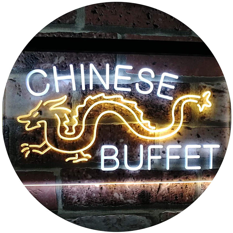 Dragon Chinese Buffet Restaurant LED Light Sign - LED Gift Works