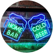 Home Bar Cold Beer Cheers LED Light Sign - LED Gift Works