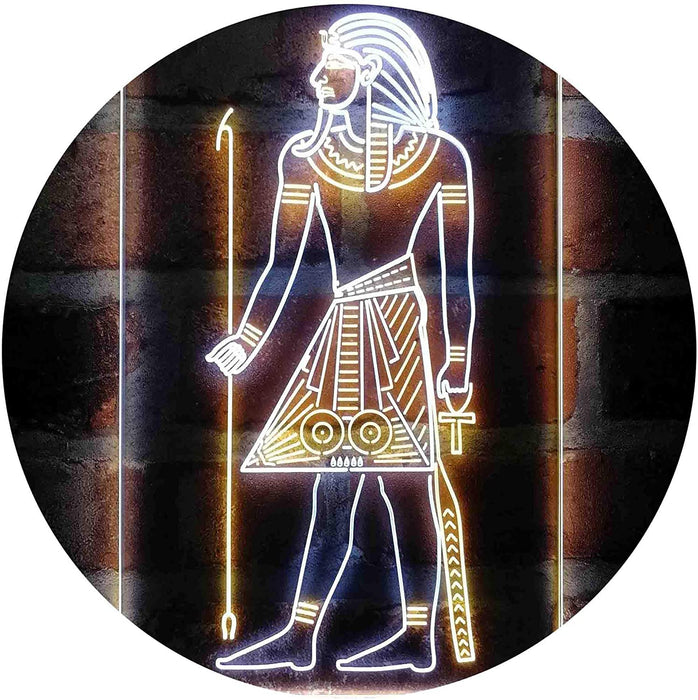 Egyptian Pyramids Ancient Egypt Menes Pharaoh LED Light Sign - Way Up Gifts