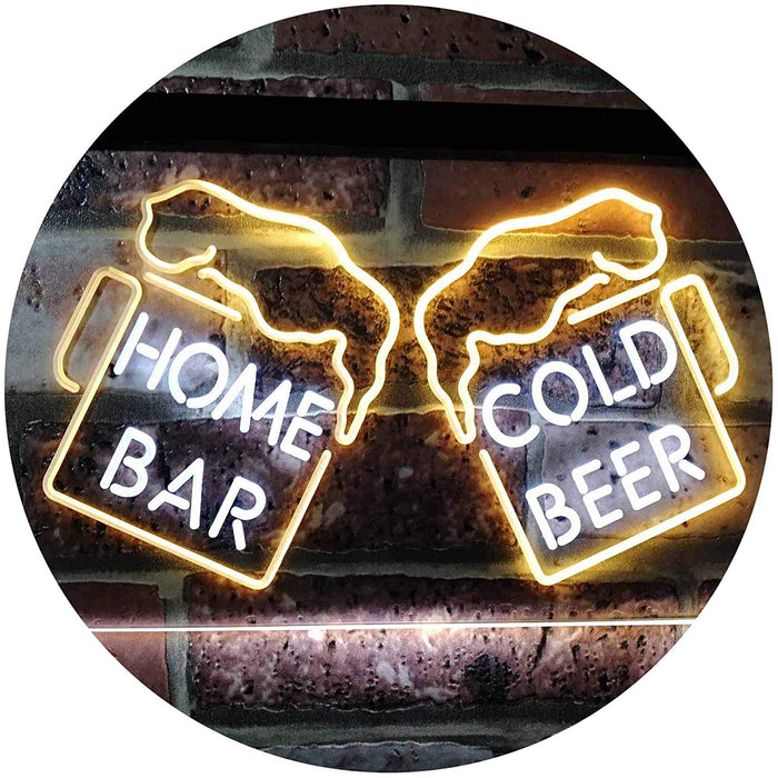 Home Bar Cold Beer Cheers LED Light Sign - Way Up Gifts