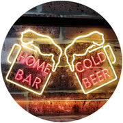 Home Bar Cold Beer Cheers LED Light Sign - LED Gift Works