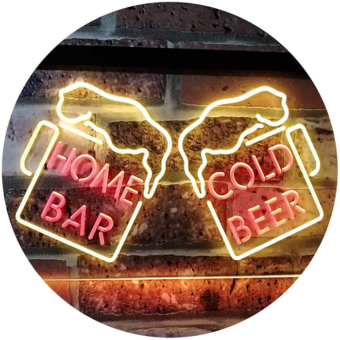 Home Bar Cold Beer Cheers LED Light Sign - Way Up Gifts