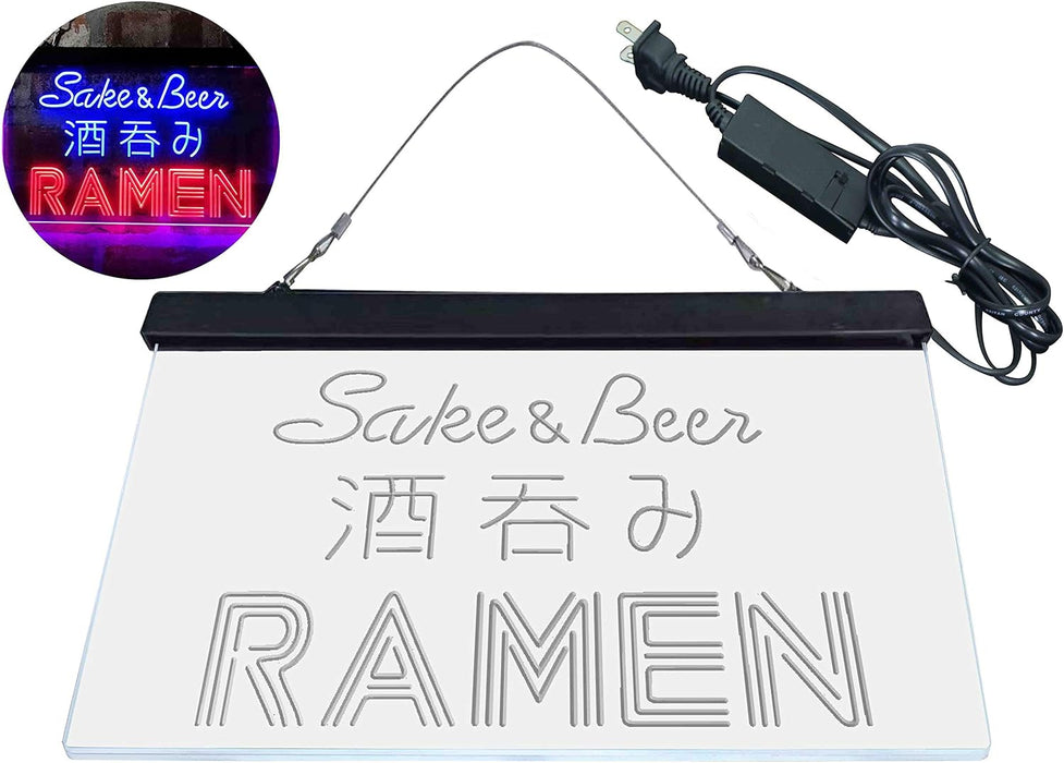 Japanese Sake and Beer Ramen LED Light Sign - Way Up Gifts