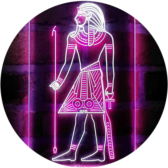 Egyptian Pyramids Ancient Egypt Menes Pharaoh LED Light Sign - Way Up Gifts