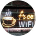 Free Wi-Fi Coffee LED Light Sign - Way Up Gifts