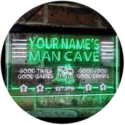 Personalized Beer Mug Cheers Man Cave LED Light Sign - LED Gift Works