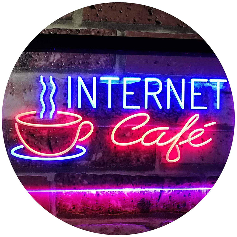 Coffee Wi-Fi Internet Cafe LED Light Sign - LED Gift Works