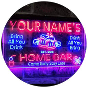 Personalized Home Bar LED Light Sign - LED Gift Works