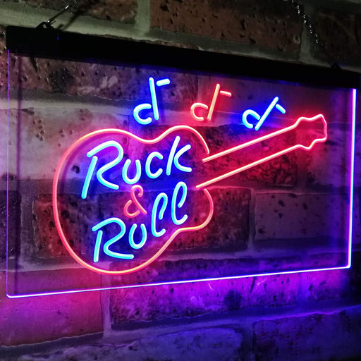 Guitar Music Rock & Roll LED Light Sign - LED Gift Works