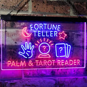 Psychic Fortune Teller Palm Tarot Reader LED Light Sign - LED Gift Works