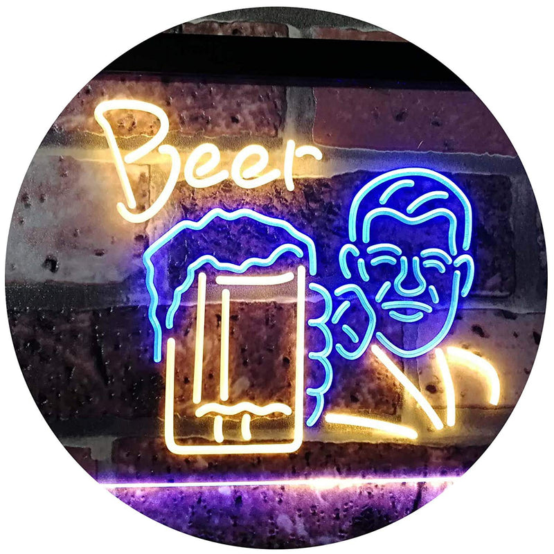 Classic Man Cave Beer LED Light Sign - LED Gift Works