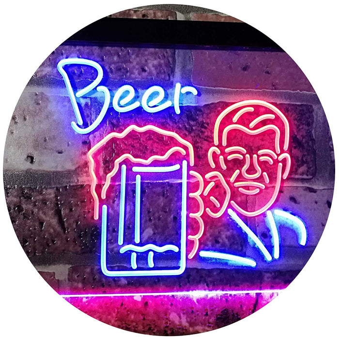 Classic Man Cave Beer LED Light Sign - Way Up Gifts
